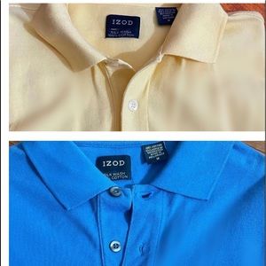 ⛳️ 2 IZOD Short sleeve polo shirts